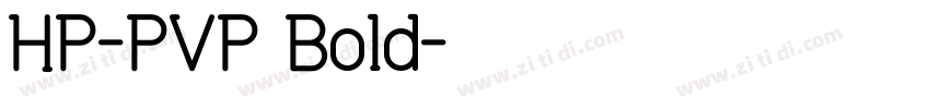 HP-PVP Bold字体转换